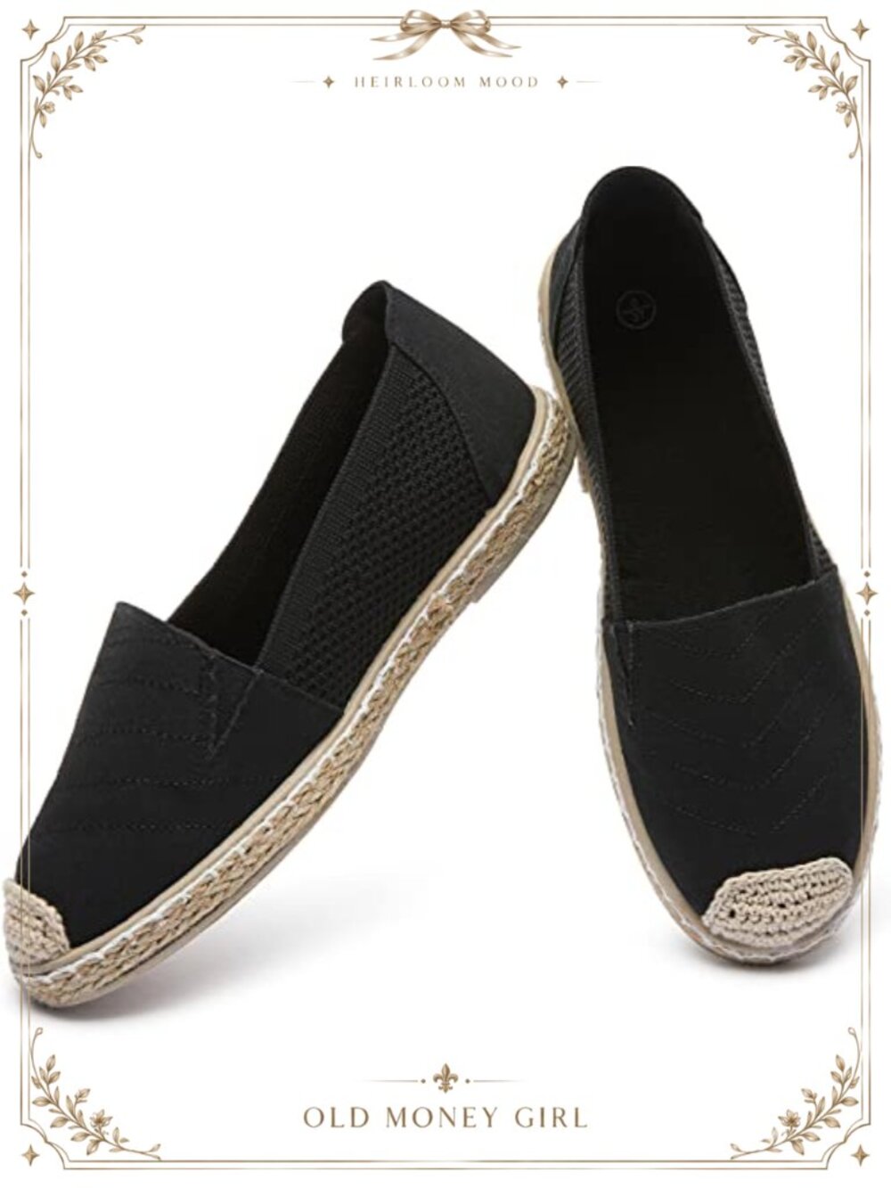 Women's Lightweight Breathable Canvas Mesh Slip On Flats Loafers